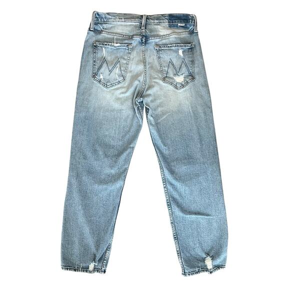 Mother Superior The Tomcat Jeans The Confession Wash Distressed Ankle Crop Sz 30 - Picture 6 of 13